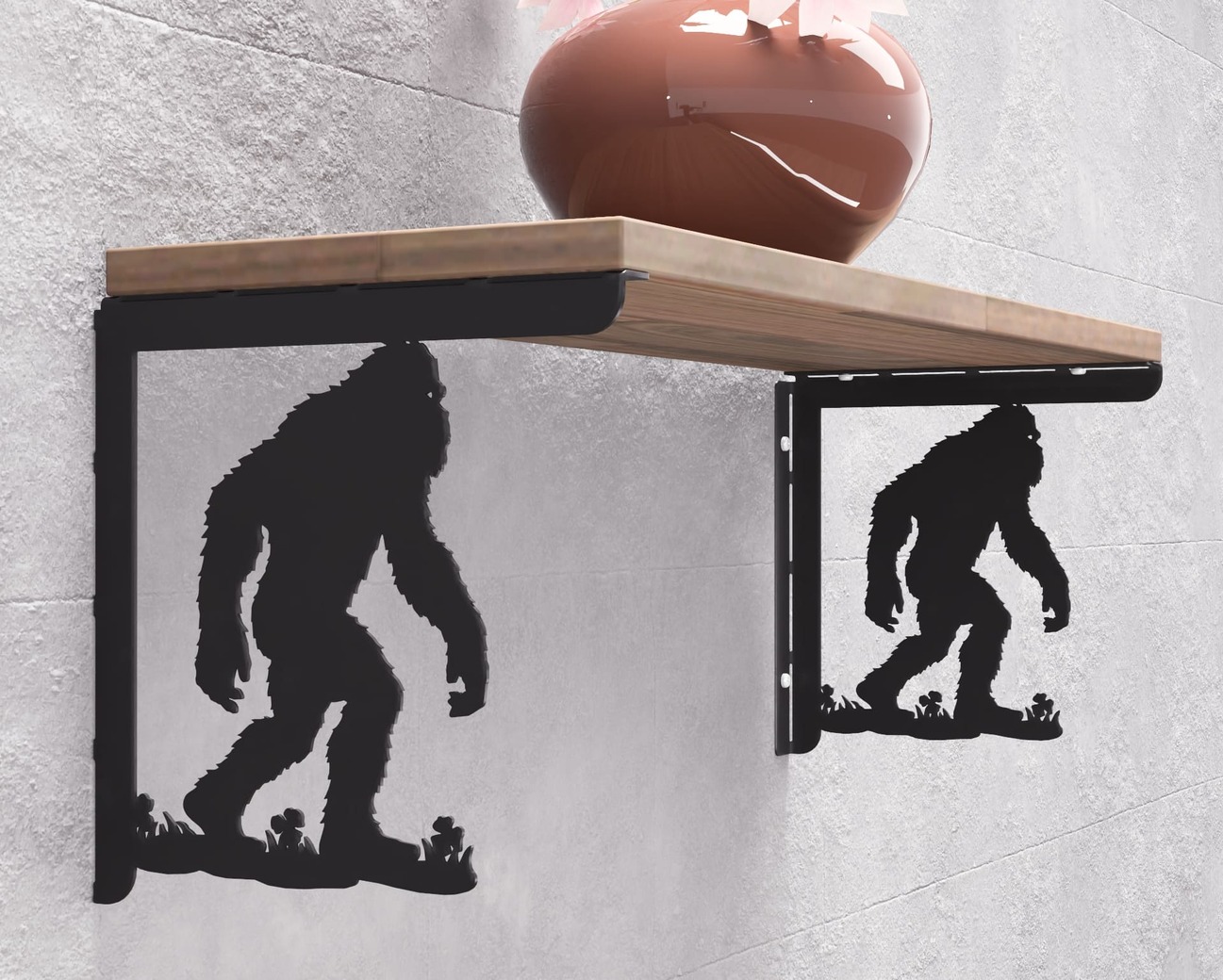 Bigfoot Shelf Bracket. DXF, SVG files for plasma, laser cutting. Shelving Bracket. Фото 8
