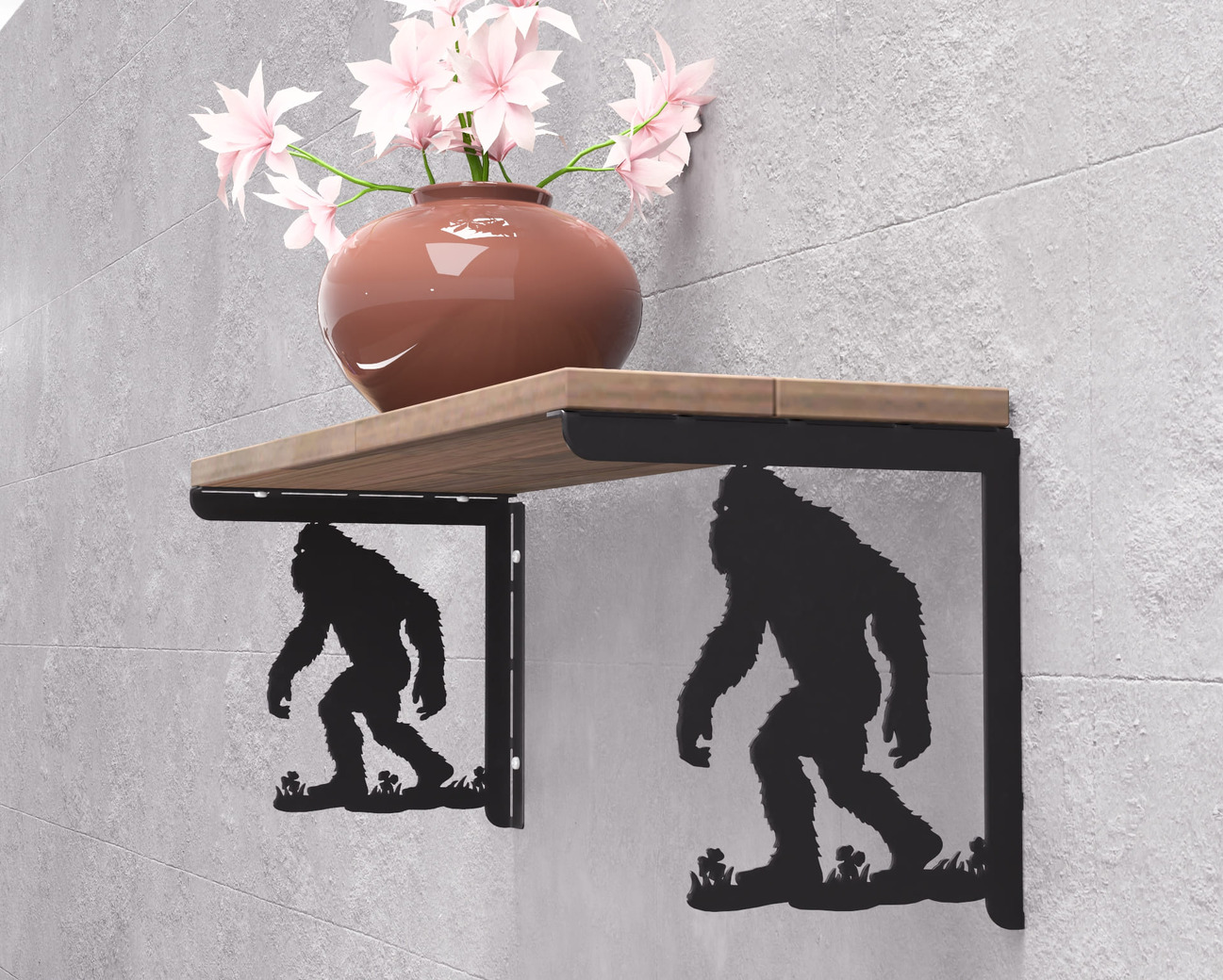 Bigfoot Shelf Bracket. DXF, SVG files for plasma, laser cutting. Shelving Bracket. Фото 10